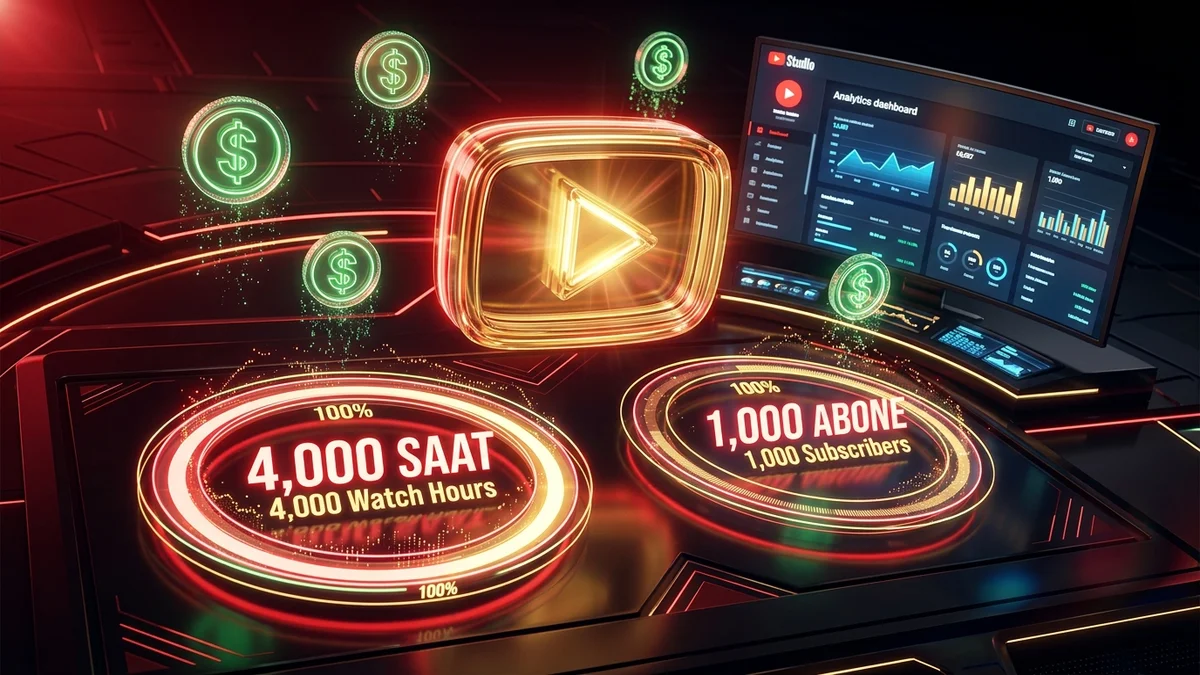 YouTube'da Para Kazanmayı Açmak İçin 4.000 Saat ve 1.000 Abone Barajı Nasıl Aşılır?